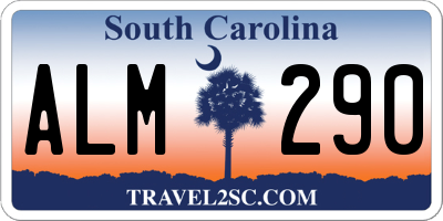 SC license plate ALM290