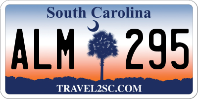 SC license plate ALM295