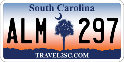 SC license plate ALM297