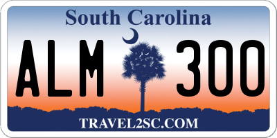 SC license plate ALM300