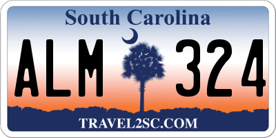 SC license plate ALM324