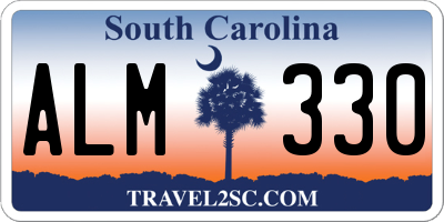 SC license plate ALM330