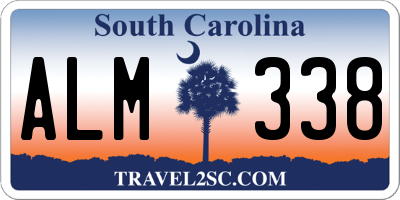 SC license plate ALM338