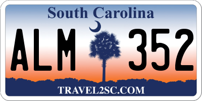 SC license plate ALM352