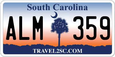 SC license plate ALM359