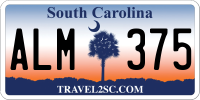 SC license plate ALM375