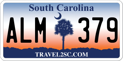 SC license plate ALM379