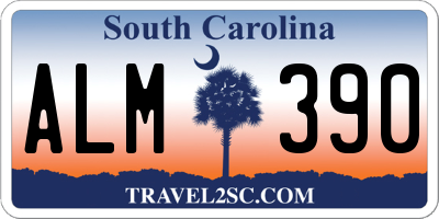 SC license plate ALM390
