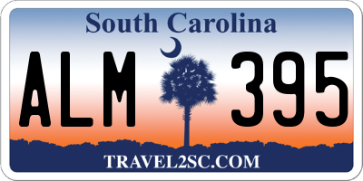 SC license plate ALM395
