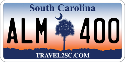 SC license plate ALM400