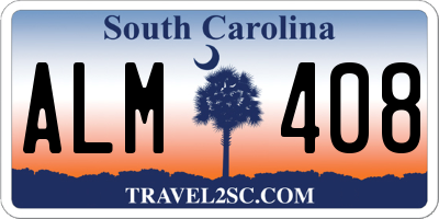 SC license plate ALM408