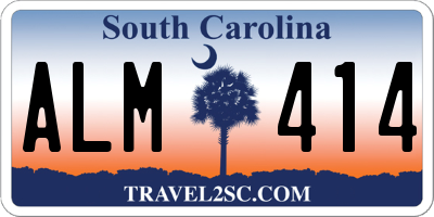 SC license plate ALM414