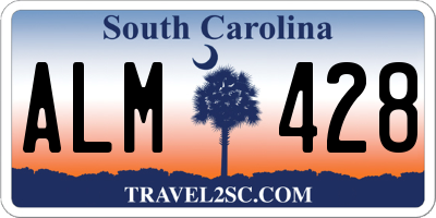 SC license plate ALM428