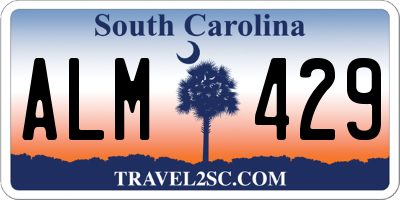 SC license plate ALM429