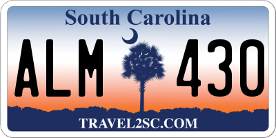 SC license plate ALM430