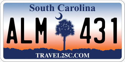 SC license plate ALM431
