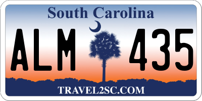 SC license plate ALM435