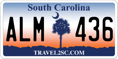 SC license plate ALM436