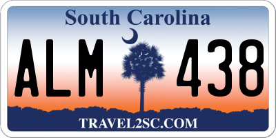 SC license plate ALM438