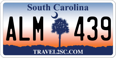 SC license plate ALM439