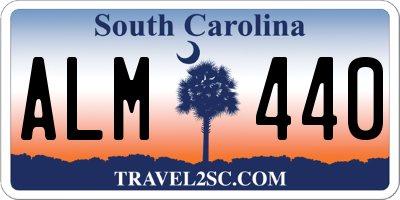 SC license plate ALM440
