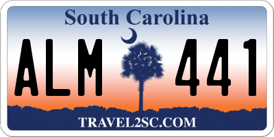 SC license plate ALM441