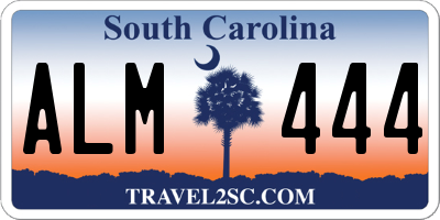 SC license plate ALM444