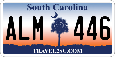 SC license plate ALM446