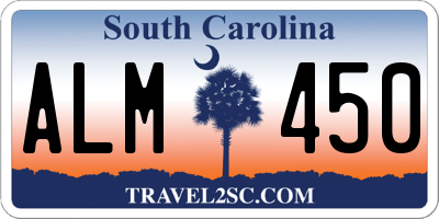 SC license plate ALM450