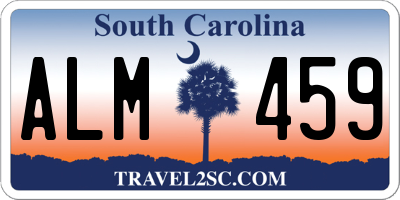 SC license plate ALM459