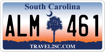 SC license plate ALM461