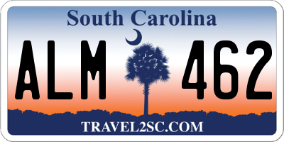 SC license plate ALM462