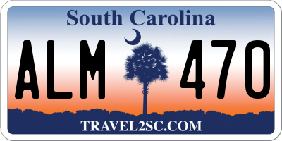SC license plate ALM470