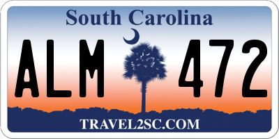 SC license plate ALM472