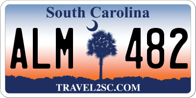 SC license plate ALM482