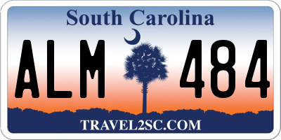 SC license plate ALM484