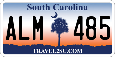 SC license plate ALM485