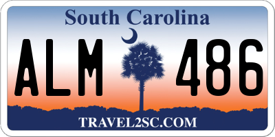 SC license plate ALM486