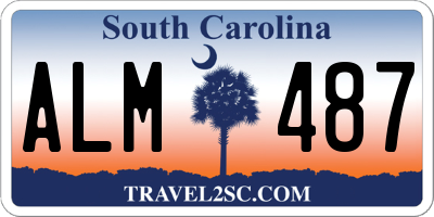 SC license plate ALM487