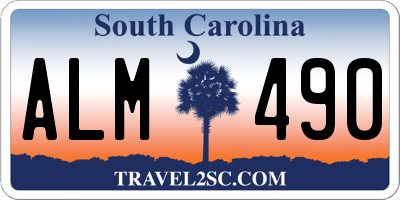 SC license plate ALM490