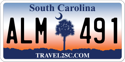 SC license plate ALM491