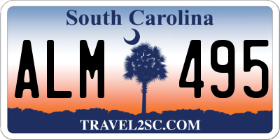 SC license plate ALM495
