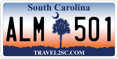 SC license plate ALM501