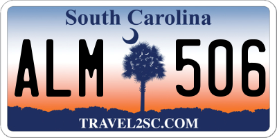 SC license plate ALM506