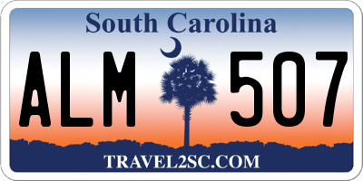 SC license plate ALM507