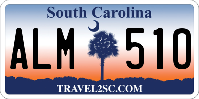 SC license plate ALM510