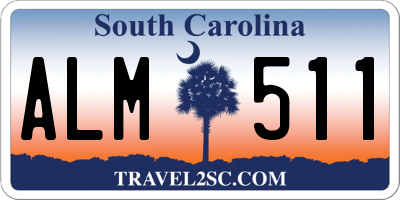 SC license plate ALM511