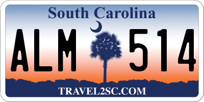 SC license plate ALM514