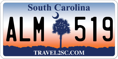 SC license plate ALM519