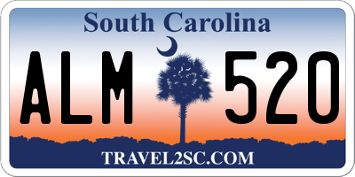 SC license plate ALM520